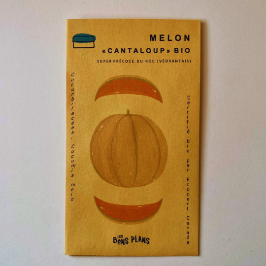 Les semences de melon biologiques - Superprécoce du Roc sont produites par la ferme les Bons Plans de Chambord