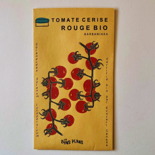 À Chambord, la ferme les Bons Plans vous propose de planter ces semences de tomates cerises rouges biologiques - Barbaniaka