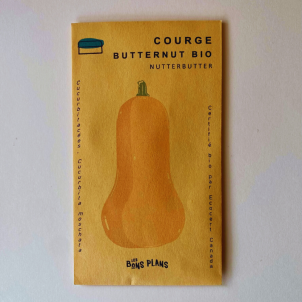 Les saemences de Courge Butternut NUTTER BUTTER biologiques des Bons Plans de Chambord  donnent de délicieuses courges, parfaites pour les potages
